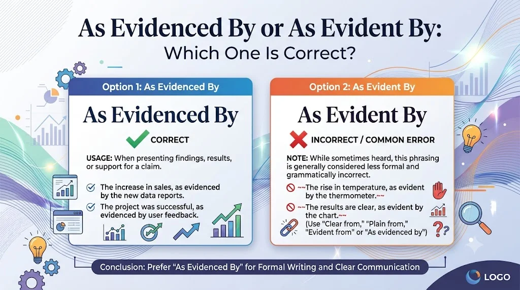 As Evidenced By vs As Evident By: The Key Difference