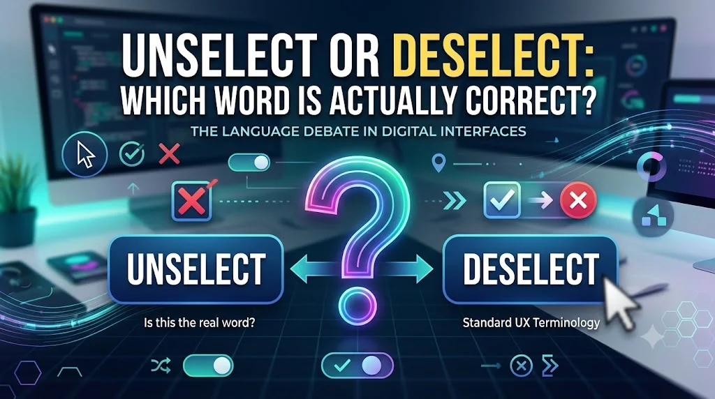 Deselect vs Unselect: Side-by-Side Comparison