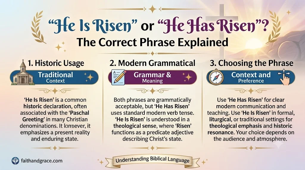 "He Is Risen" or "He Has Risen"? The Correct Phrase Explained