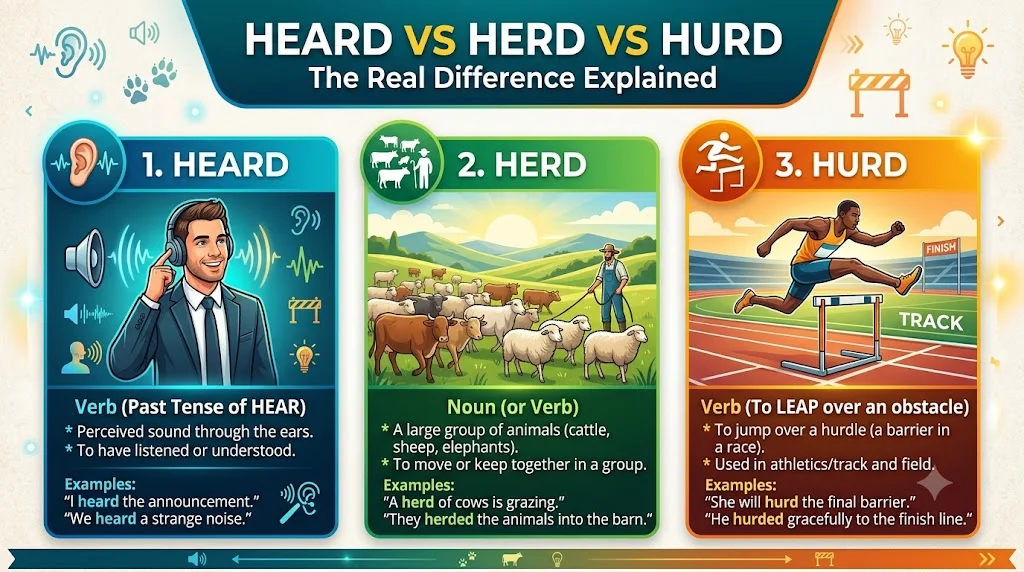 Heard vs Herd vs Hurd: The Real Difference Explained 