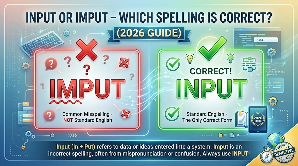 How to Use "Input" Correctly