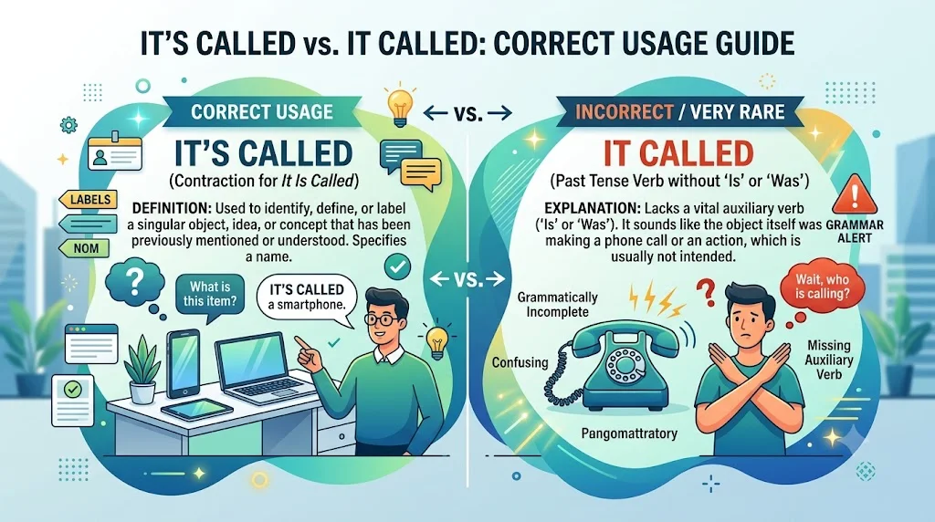 It's Called vs It Called: Correct Usage Guide