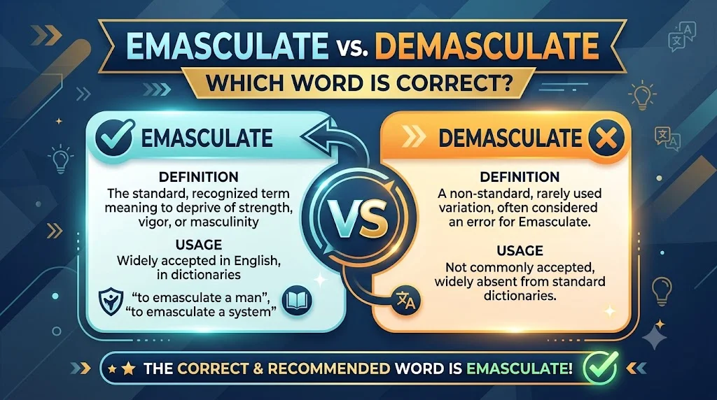 Origin and Etymology of "Emasculate"