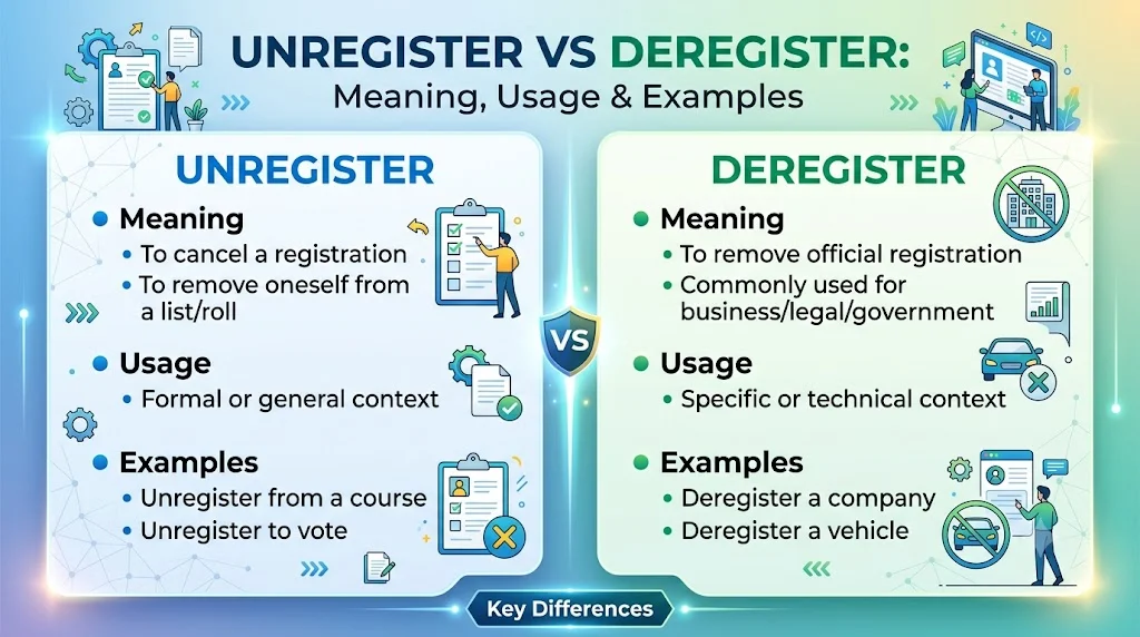 What Does "Deregister" Mean?