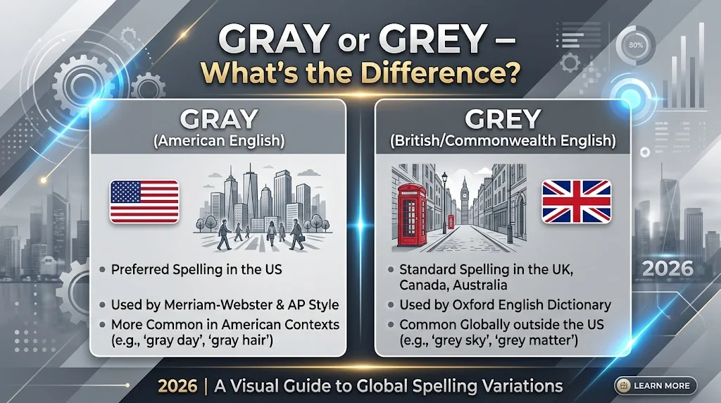 Gray or Grey – What's the Difference? 2026