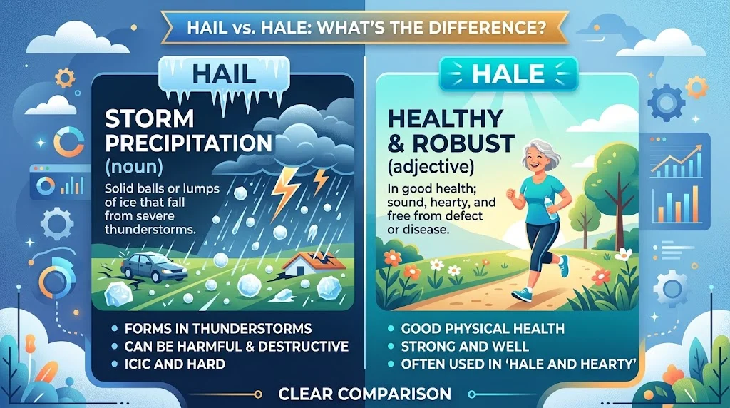 Hail vs. Hale: What's the Difference?