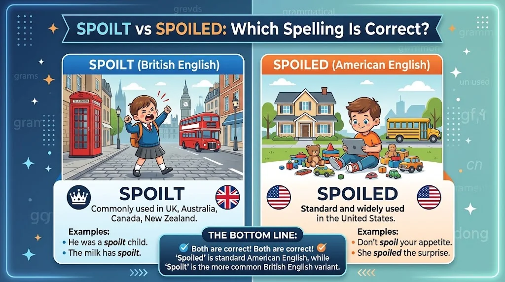Spoilt vs Spoiled: Which Spelling Is Correct?