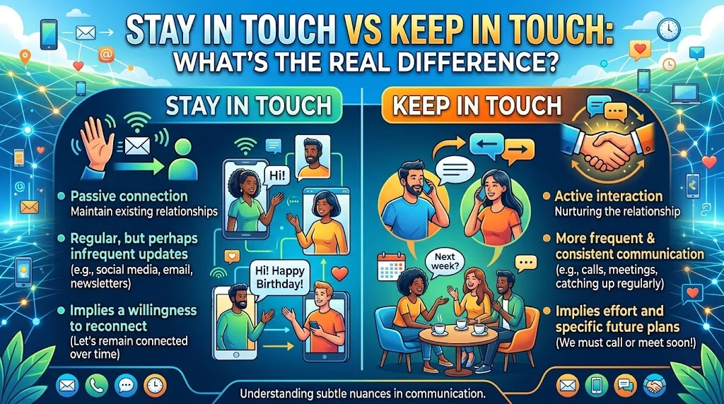 Stay in Touch vs Keep in Touch: What's the Real Difference?