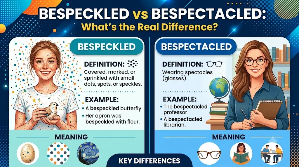 Bespeckled vs Bespectacled: What's the Real Difference?