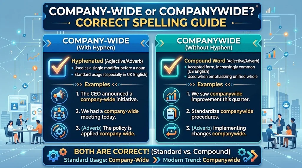 Company-Wide or Companywide? Correct Spelling Guide 