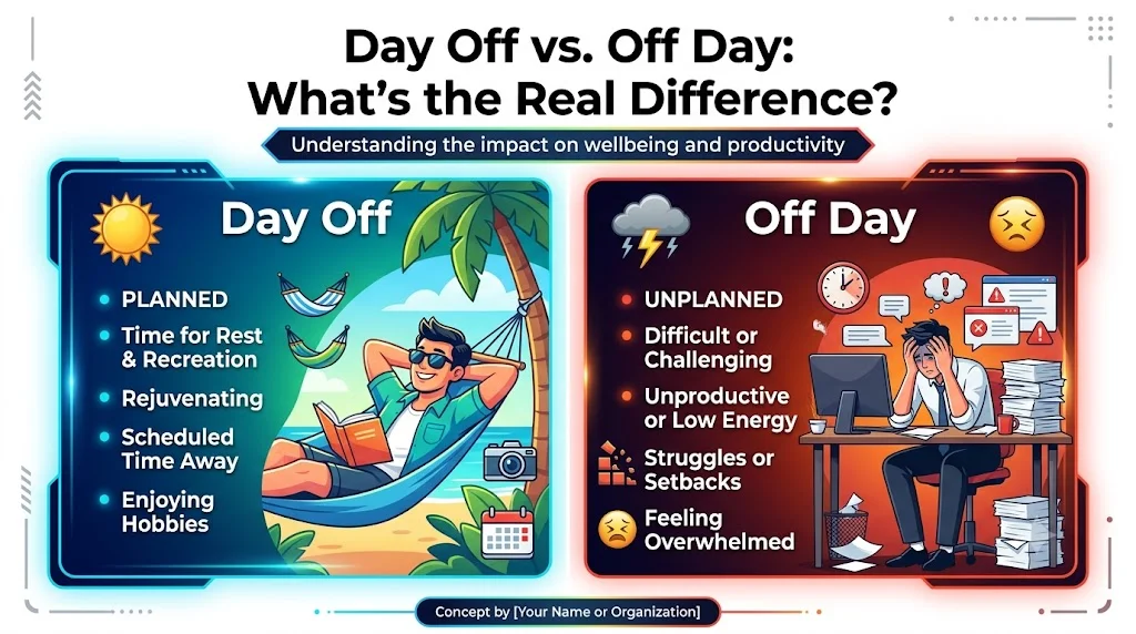 Day Off vs. Off Day: What's the Real Difference? 