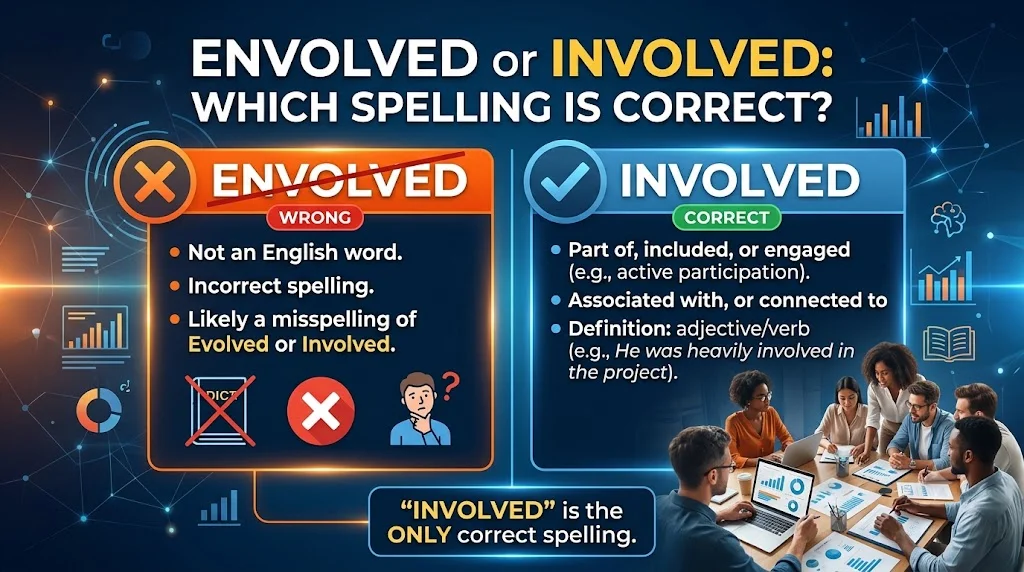 Envolved or Involved: Which Spelling Is Correct?