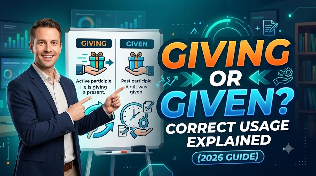 Giving or Given? Correct Usage Explained (2026 Guide)