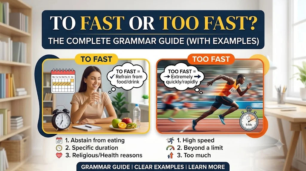 To Fast or Too Fast? The Complete Grammar Guide (With Examples)