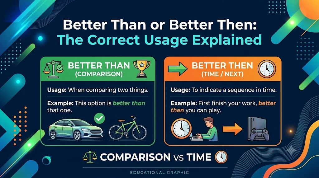 Better Than or Better Then: The Correct Usage Explained 